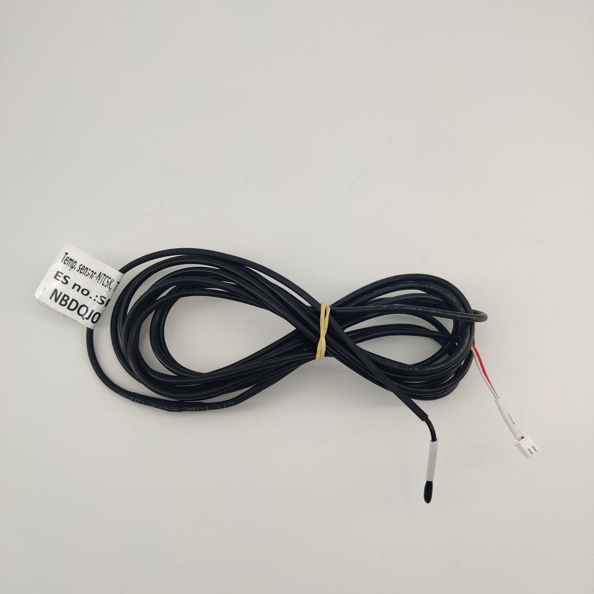 Temperaturføler-NTC5K, Ta, L=3,8m, Rubber-LCS (Med Stik)