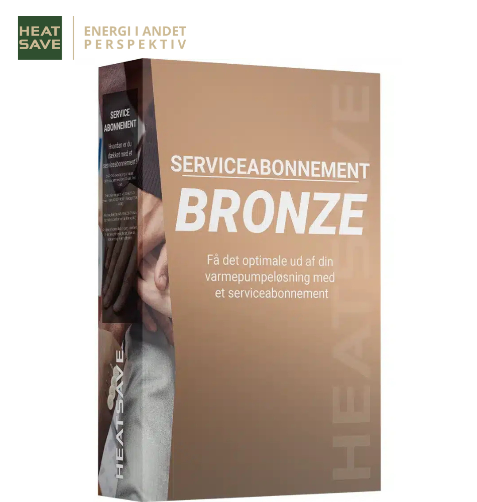 Serviceabonnement: Luft-/vand - Bronze 1 Serviceabonnement, HeatSave Serviceabonnement