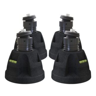 Zeus R Leddet Antivibrationsfødder - Justerbare, 4 stk.