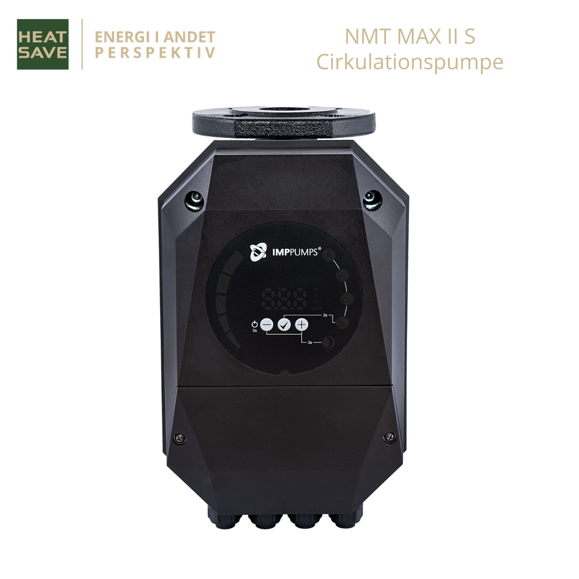 Cirkulationspumpe NMT MAX II S 65/180 – F340 4 Cirkulationspumpe med LED-display, ECM-teknologi