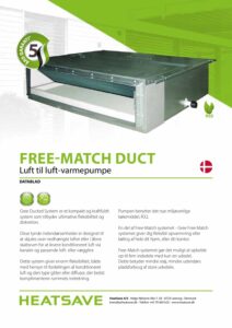 Gree Free Match Duct datablad pdf